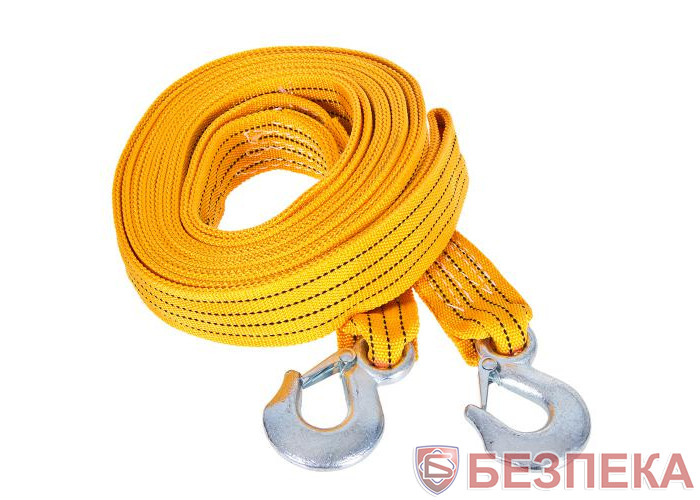 Трос буксир ST206B/TP-209-5-1 5т лента 50мм х 6м оранж/2 крюка/сумка