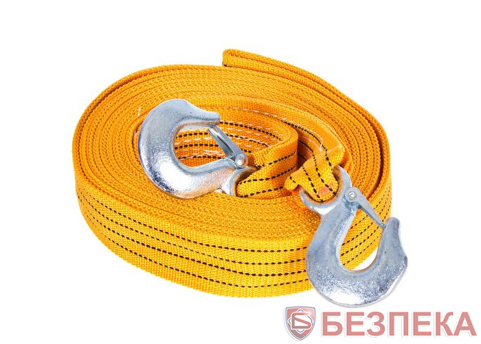 Трос буксир ST206B/TP-209-5-1 5т лента 50мм х 6м оранж/2 крюка/сумка