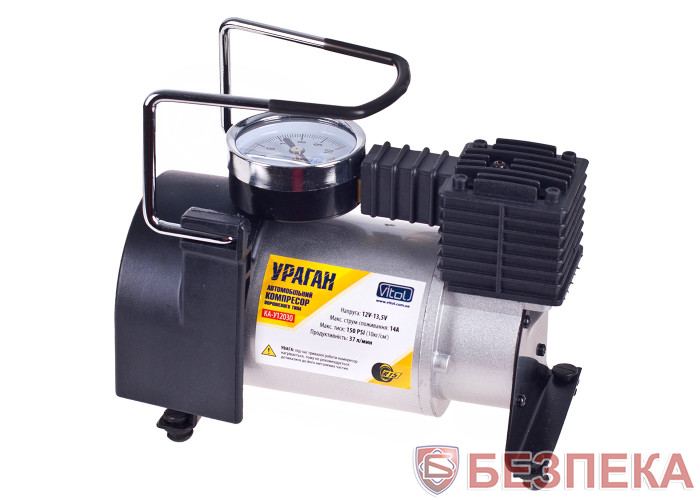 Компресор Ураган КА-У12030 150psi/14Amp/37л/прикур.+перехідник
