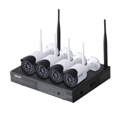 Комплект відеоспостереження ESCAM WNK404 4CH 720P Wireless NVR KITS EU 