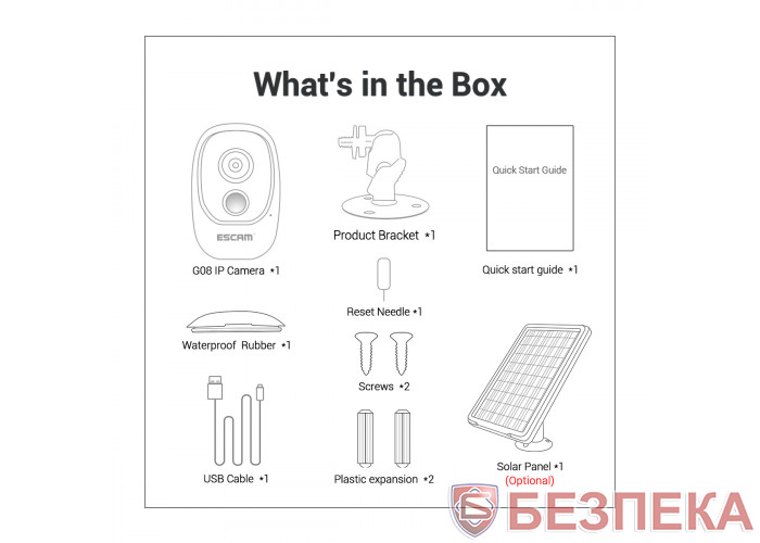 WiFi IP камера Escam G08