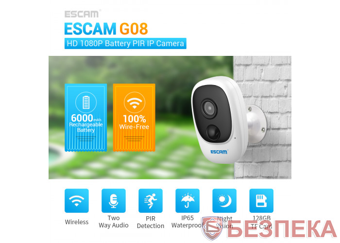 WiFi IP камера Escam G08