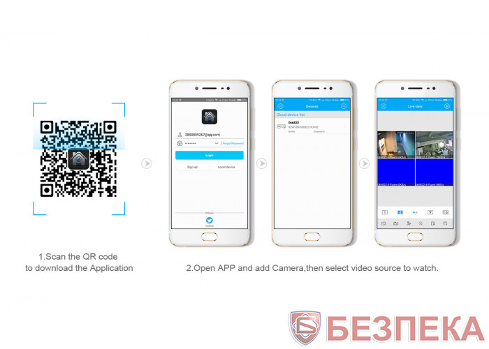 WiFi IP камера ESCAM QD900 wifi