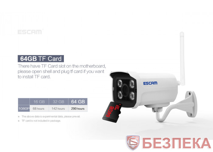WiFi IP камера ESCAM QD900 wifi