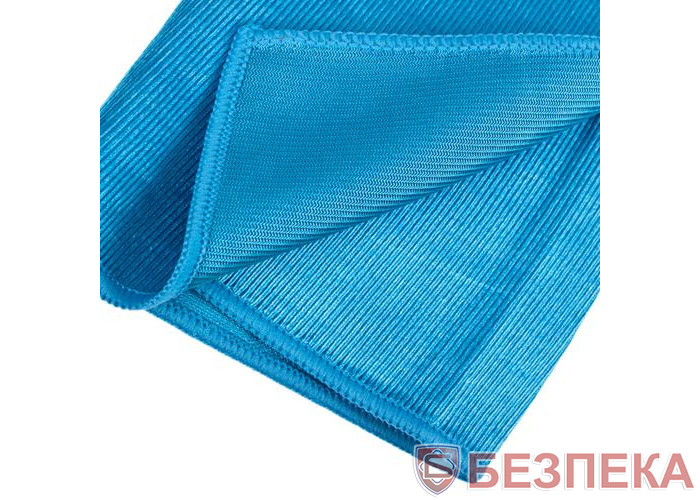 Салфетка микрофибра VR-01L-G д/стекла 40х30см/голубая (VR-01L-G)