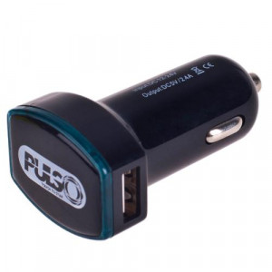 Автомобильное зарядное устройство PULSO C-2026BK 2USB (12/24V - 5V 2,4A)