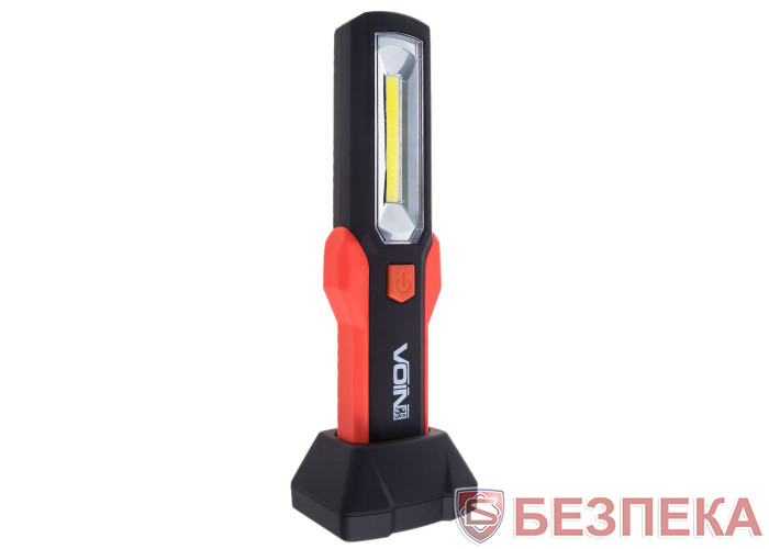 Переносна лампа VOIN VL-191 12V / 220V / 3W-COB + 2 LED-НР / АКБ / USB + microUSB / магніт / база (VL-191)