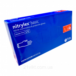 Перчатки нитриловые неопудренные L 50 пар