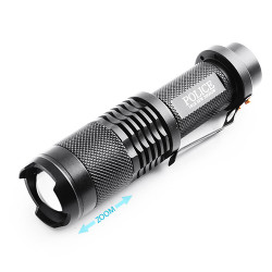 Ліхтар діодний Poliсe 1861 T6, 1x18650, ЗУ 220 / 12V, зажим, zoom, BOX