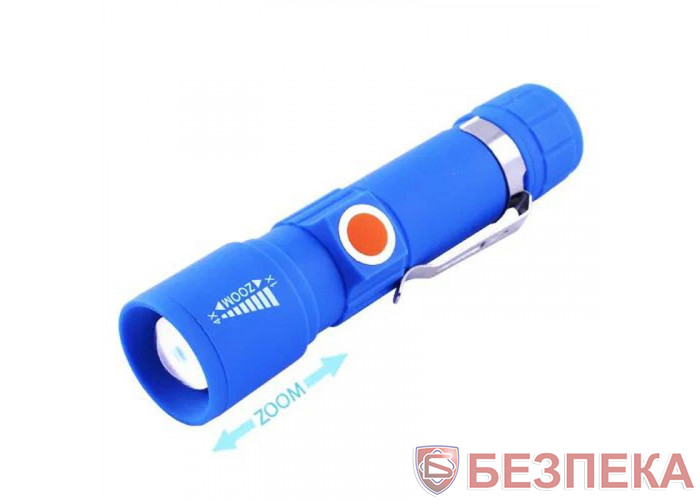 Фонарь диодный Police 416-XPE, ЗУ USB, встроенный аккумулятор, zoom