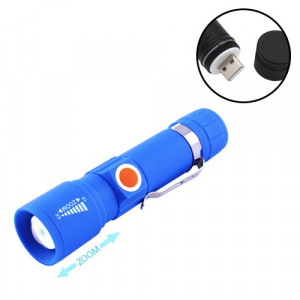 Фонарь диодный Police 416-XPE, ЗУ USB, встроенный аккумулятор, zoom