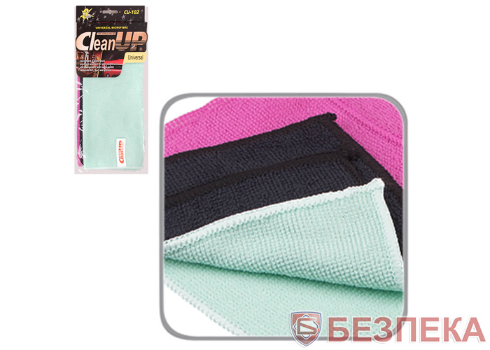 Салфетка микрофибра CleanUP CU-102 универс. 30х40см 3шт