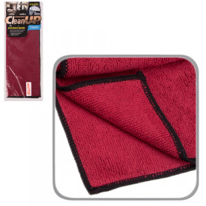 Серветка мікрофібра CleanUP CU-131 универс. 30х40см Dark Red
