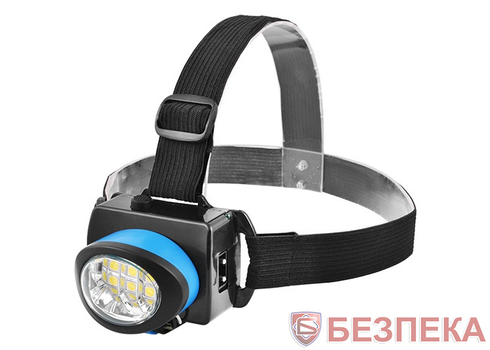 Фонарь налобный C539-6SMD, ЗУ 220V, встроенный аккумулятор