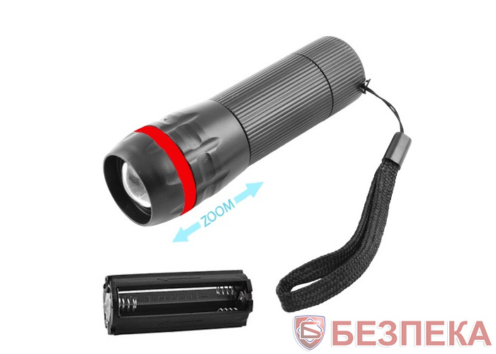 Фонарь 8417-LM, 3xAAA, zoom, ремешок на руку, пластик (8417-LM)