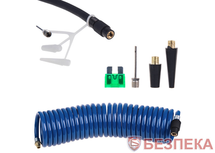 Компресор ViTOL К-70 150psi/25Amp/90л/2 циліндра/шланг 1,0+5,0м/клеми