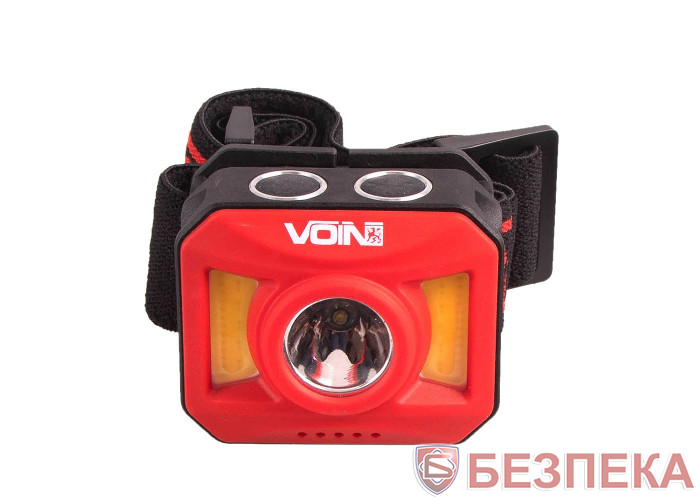 Ліхтар налобний VOIN VL-163, 2 x 3W-COB (W/R)+3W XPE/АКБ800mAh/рег. нахилу