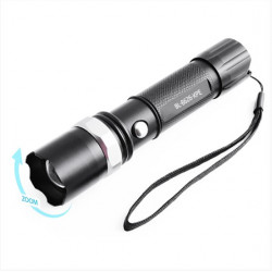 Ліхтар діодний Police 8626-XPE, ЗУ 220V/12V, 1х18650/3хААА, zoom, Box