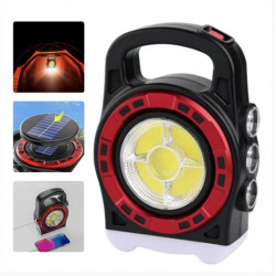 Ліхтар переносний 6678С-3LED+5COB, power bank, Li-Ion акум., Waterproof, соняшна батарея, ЗУ micr