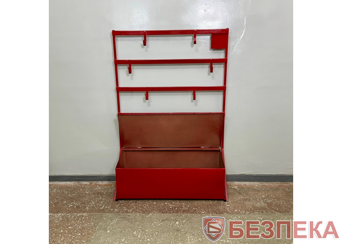 Стенд пожарный открытого типа со стационарным ящиком для песка 0,12м.куб.