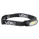 Фонарь налобный VOIN VL-9037, LED COB 80Lm / 2×AAA (не в комплекте)