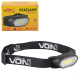 Фонарь налобный VOIN VL-9037, LED COB 80Lm / 2×AAA (не в комплекте)
